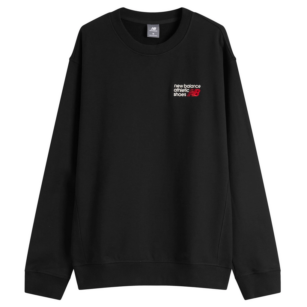New Balance Men's Athletics Relaxed Premium Crewneck Black